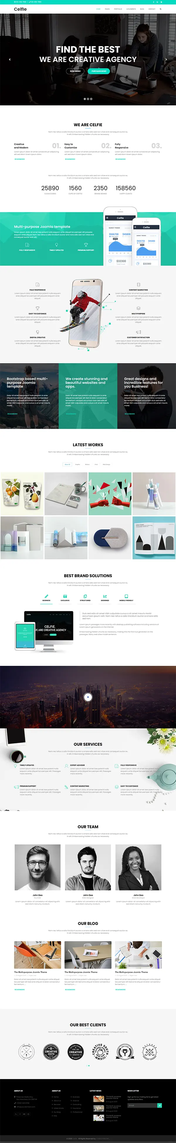 Celfie - Responsive Multipurpose Creative Joomla 6 Template